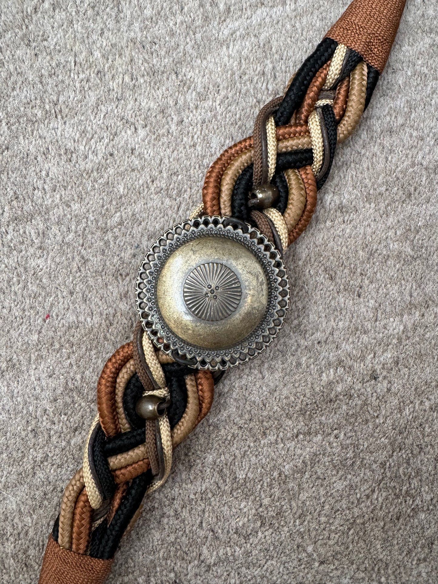 Vintage braided concho belt