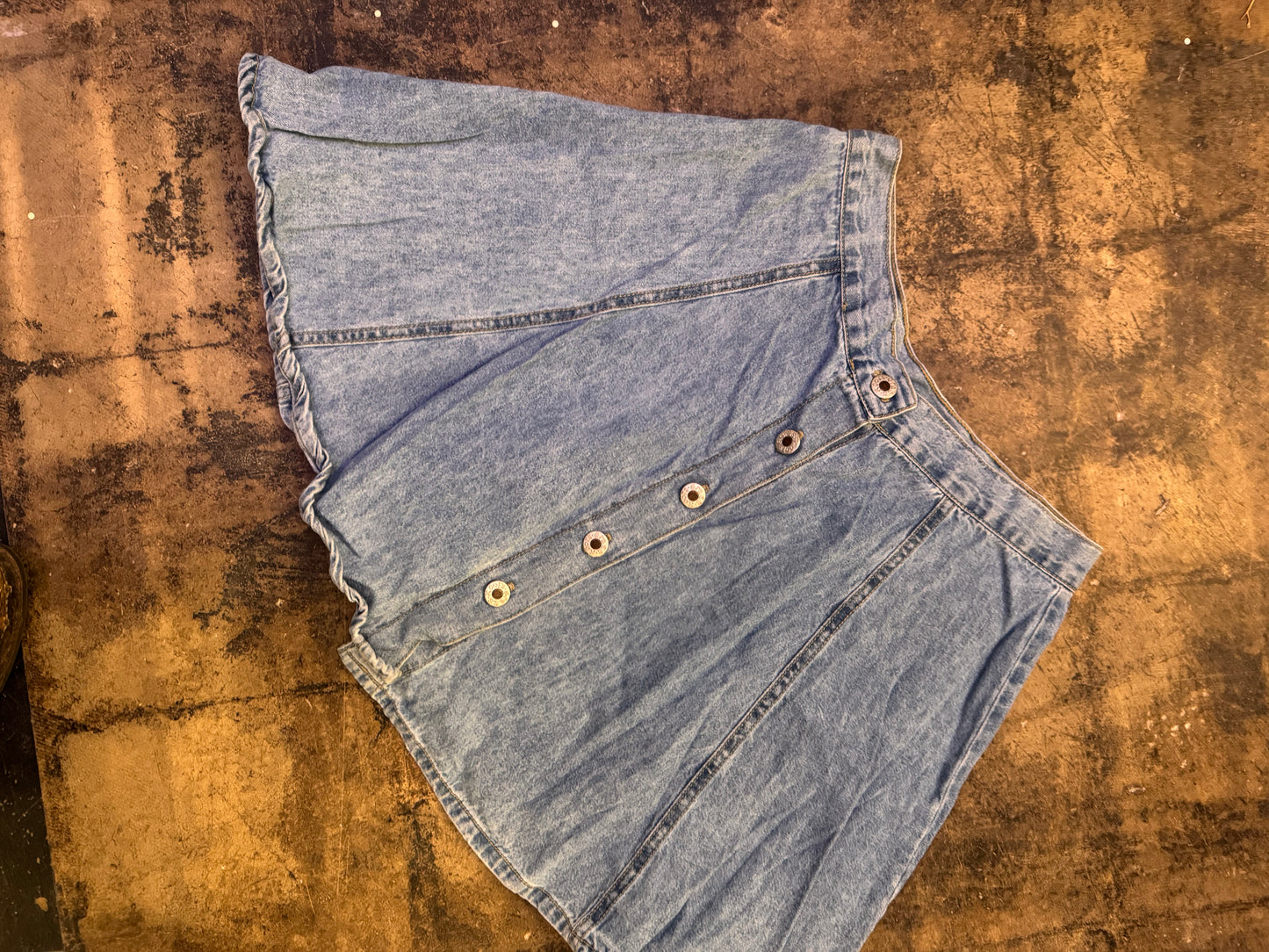 Y2k denim scallop skirt Sz 29