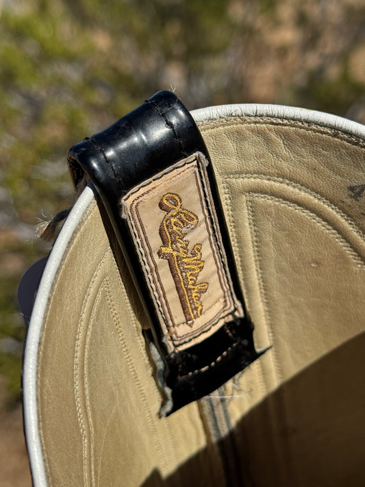 1970s Larry Mahan Patent Leather Cowboy Boots