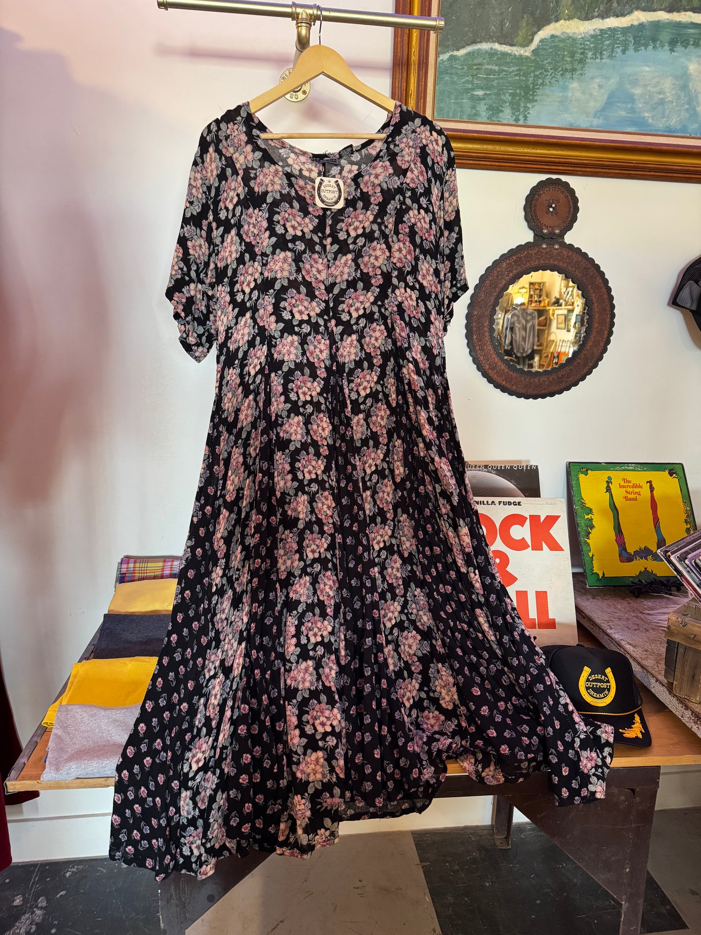 90s floral nostalgia maxi Sz M - XL