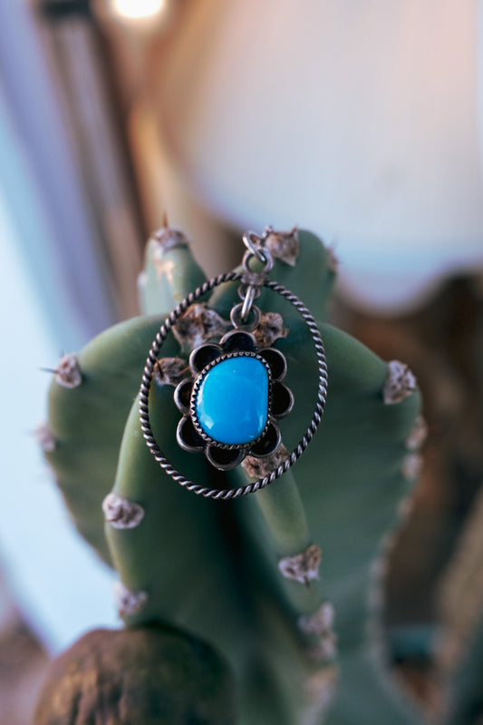 Vintage Turquoise Navajo "Dream Weaver" Necklace