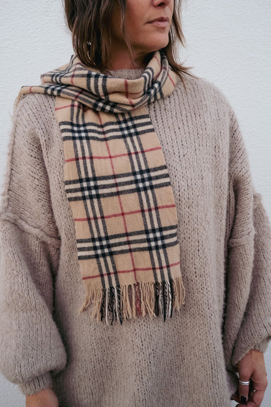 Vintage Authentic Burberry Cashmere Scarf