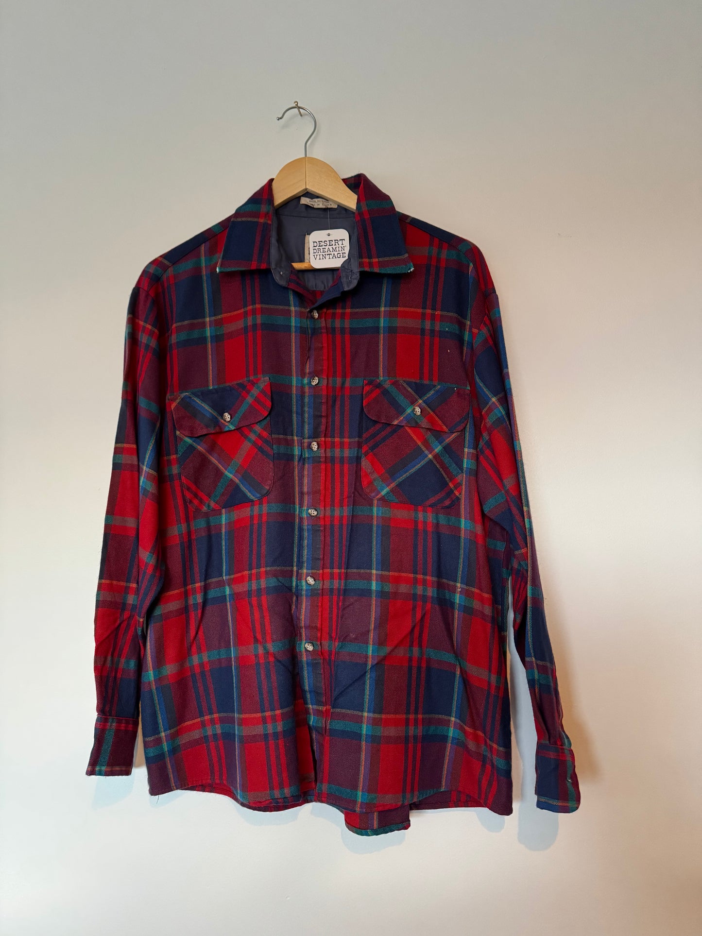 Vintage Plaid Lumberjack Sz M-L