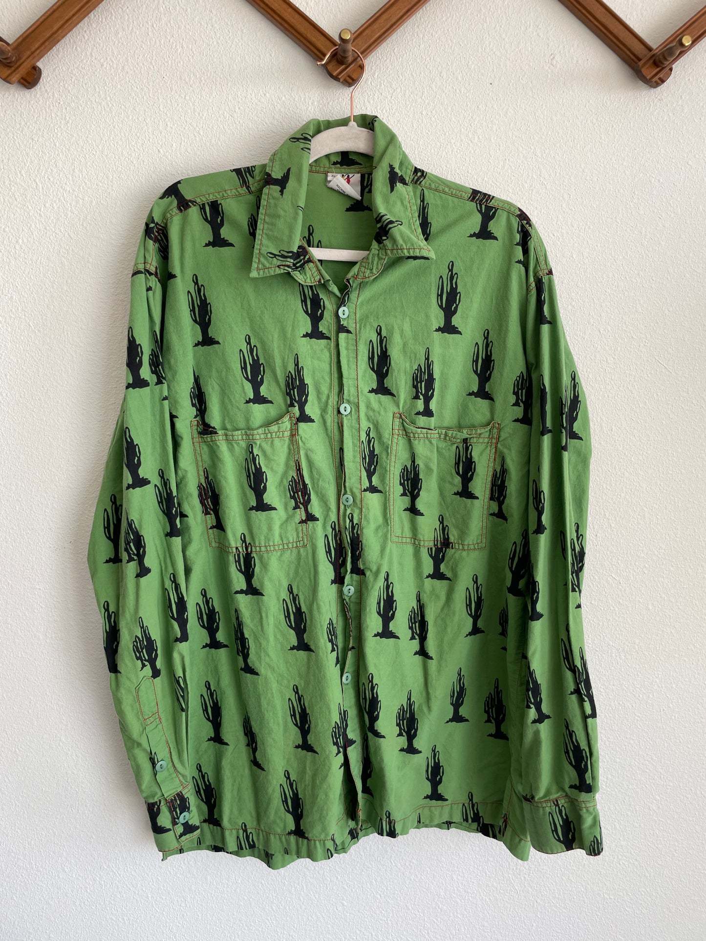 90s cotton cactus button up