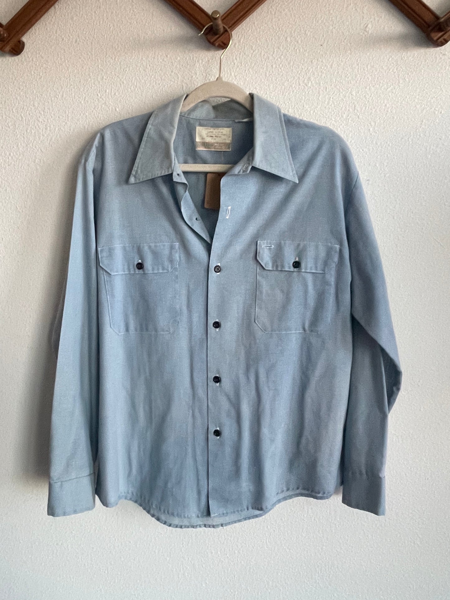 Vintage denim chambray Sz l