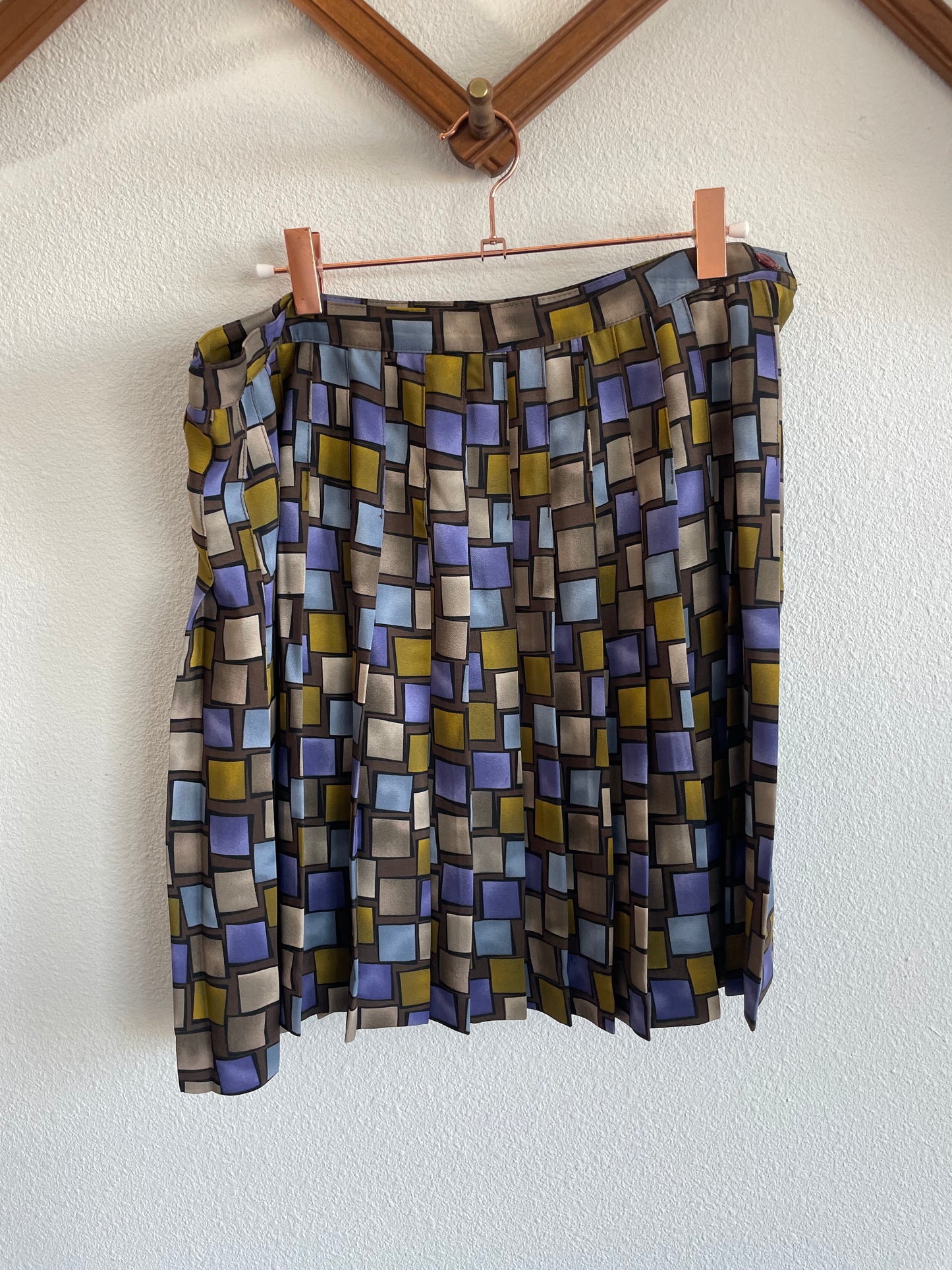 90s Block mini skirt
