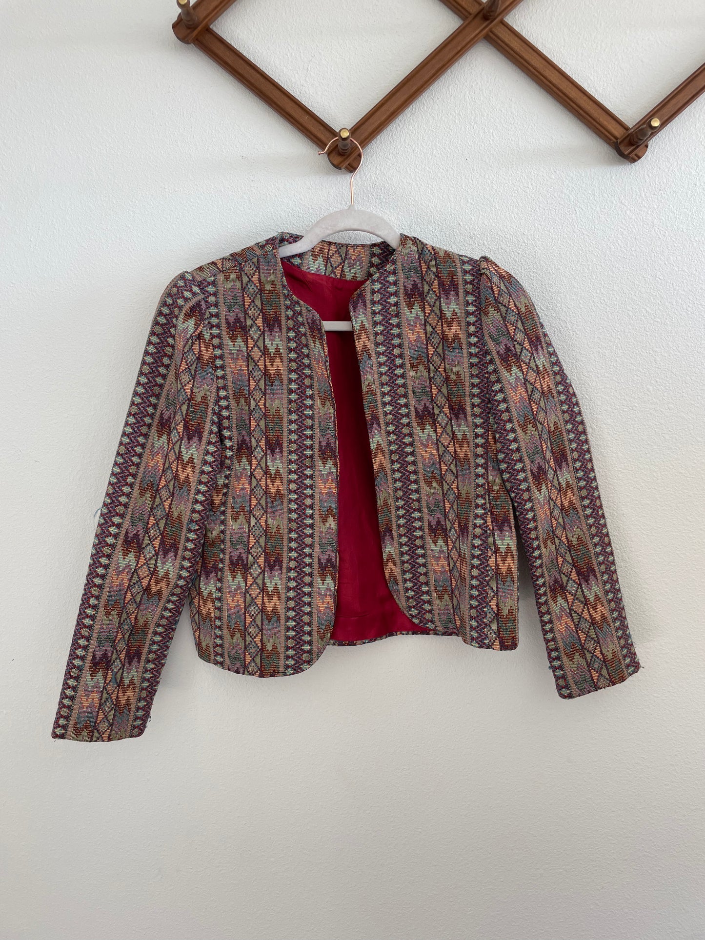 Southwestern tapestry blazer