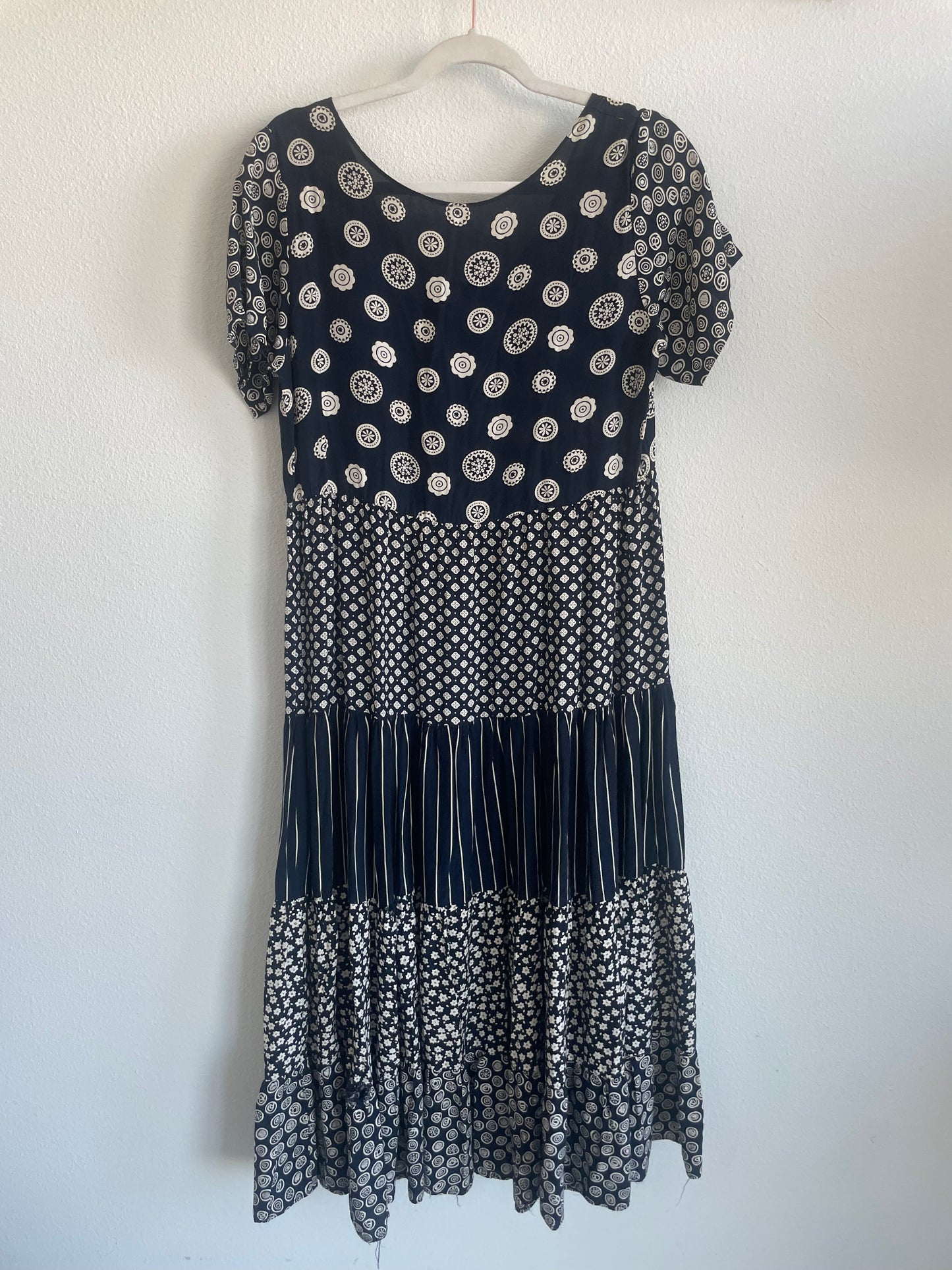 Western Patchwork Dress Sz M / L