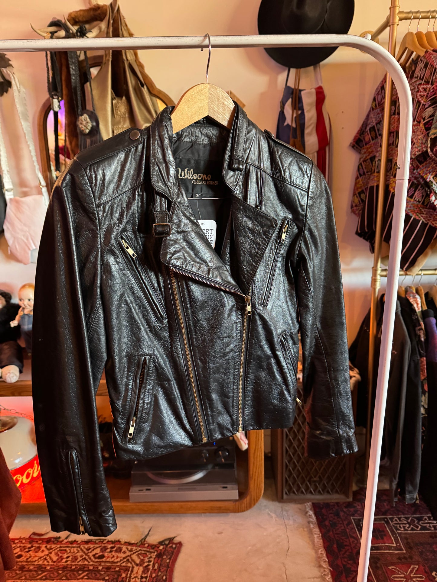 Vintage Wilson’s Leather Moto Jacket Sz S