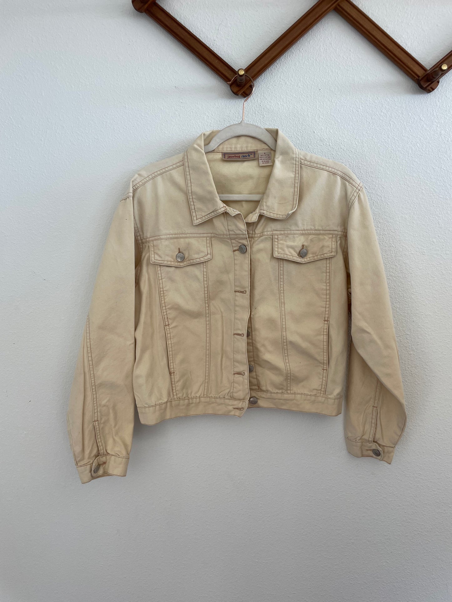 Vintage cotton button up jacket Sz S / M