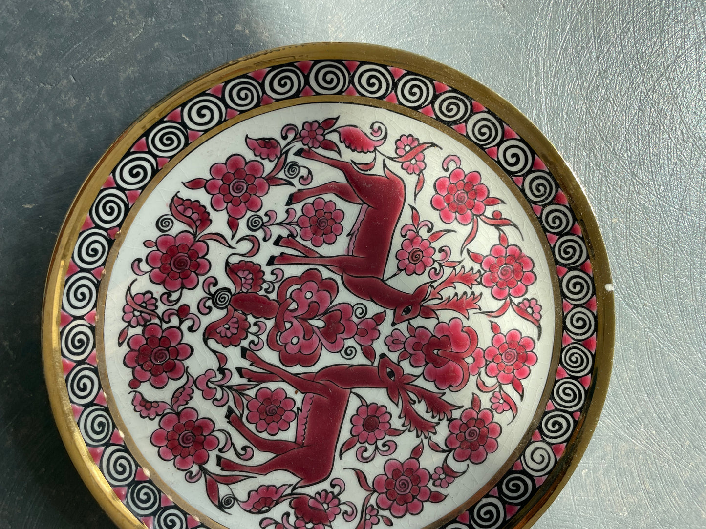 Vintage deer dish