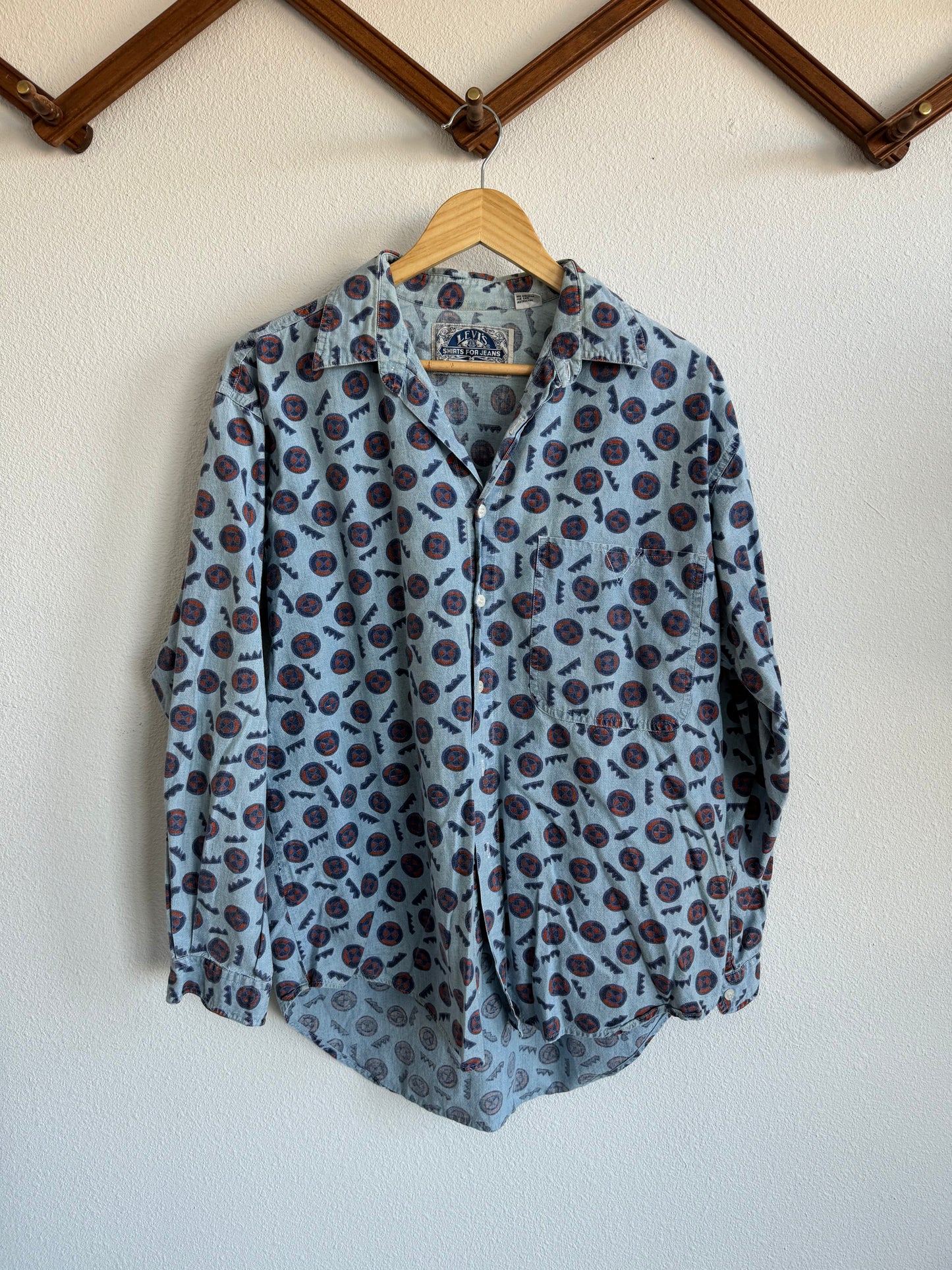Vintage Denim Levi Button Up Sz L