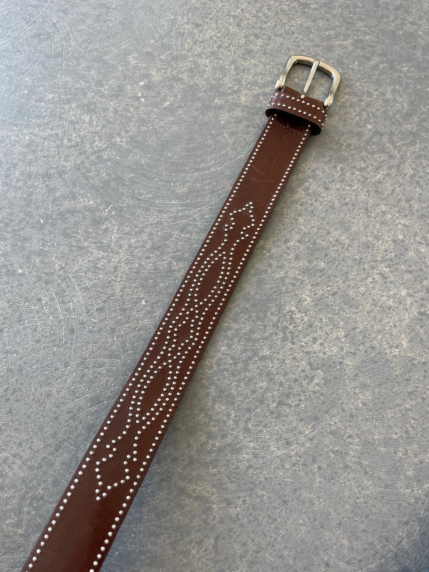 Studded western belt
