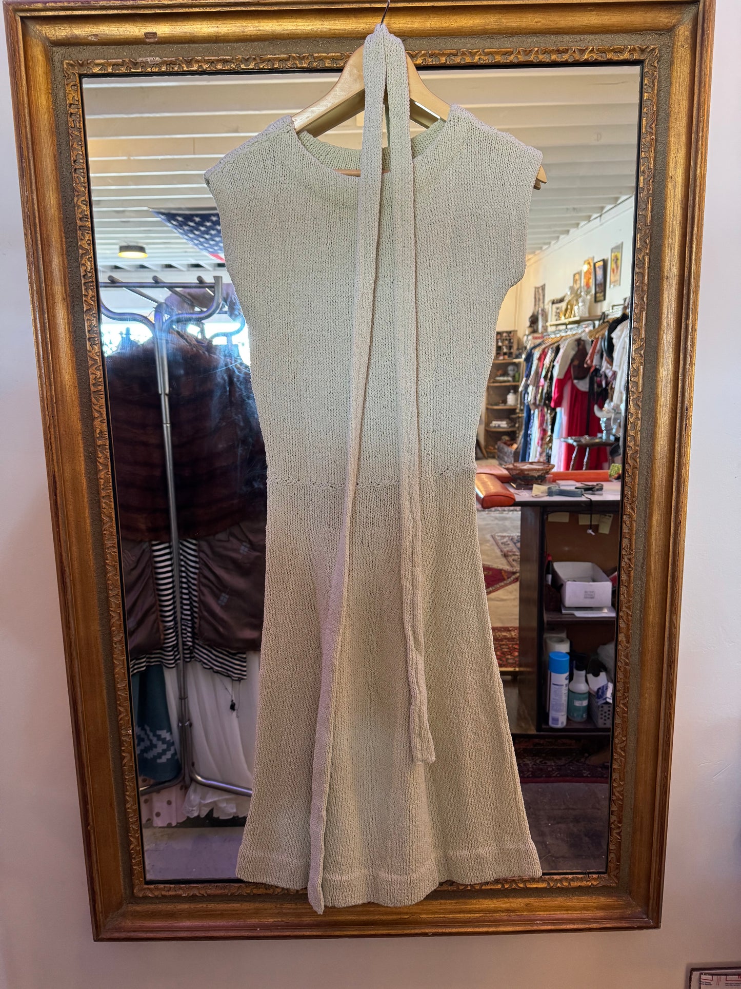 60s Pistachio knit dress