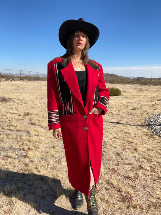 1980s Pioneerwear Chimayo Wool Coat