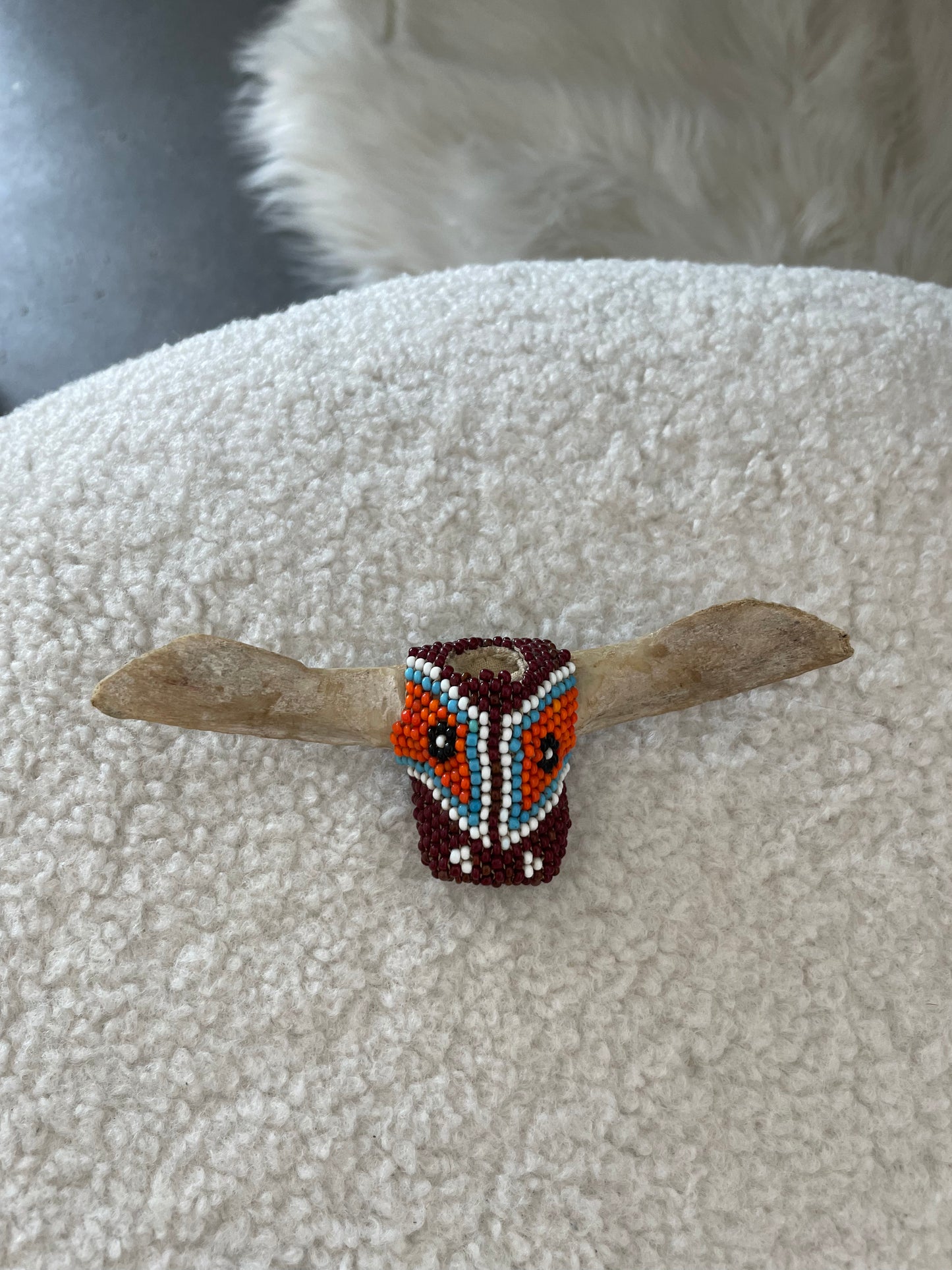 Vintage Native Beaded Magnet