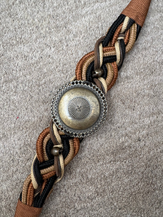 Vintage braided concho belt