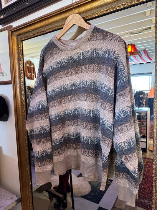 90s knit southwestern sweater Sz M - L