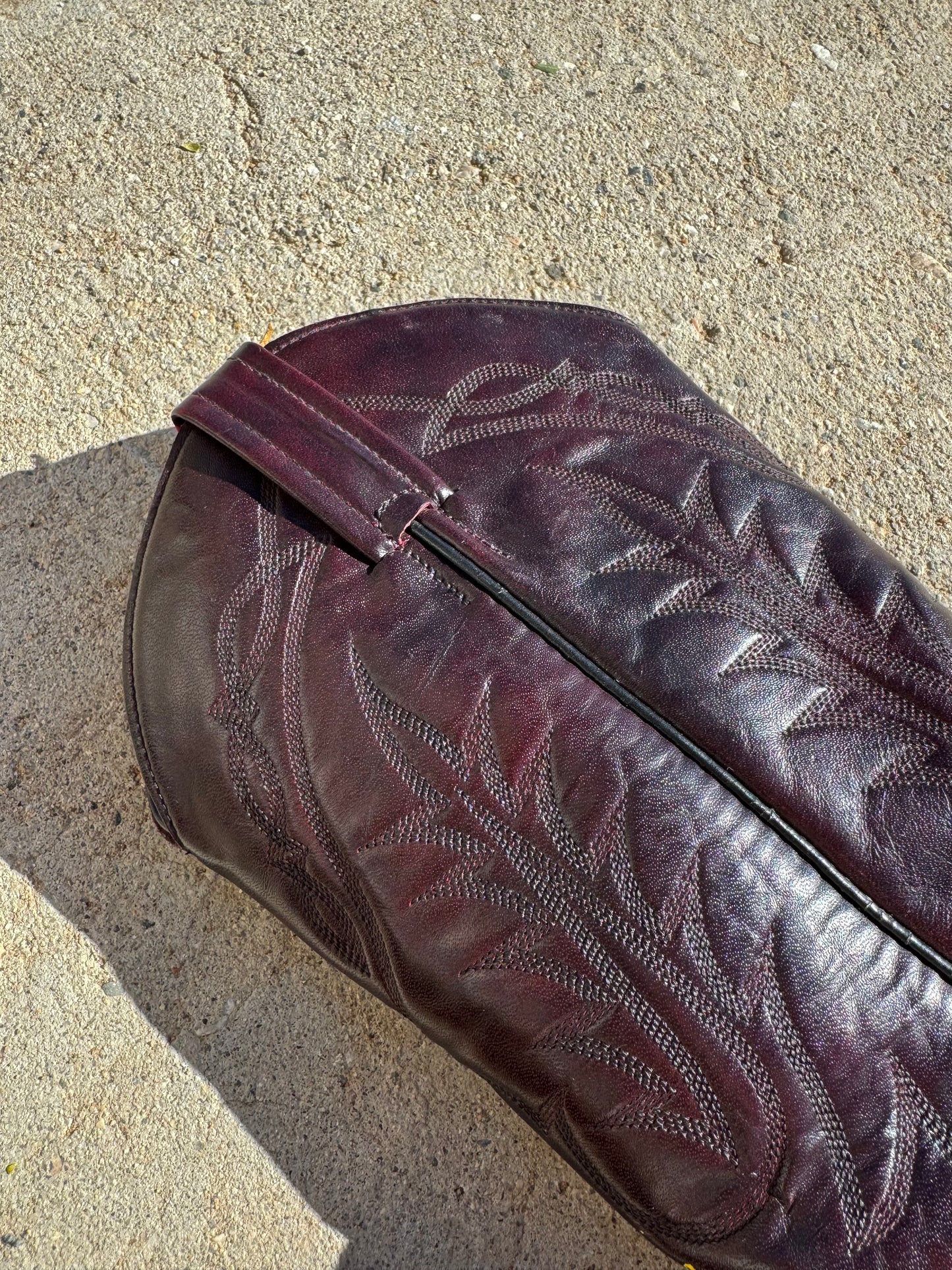 1970s Tony Lama Oxblood Cowboy Boot