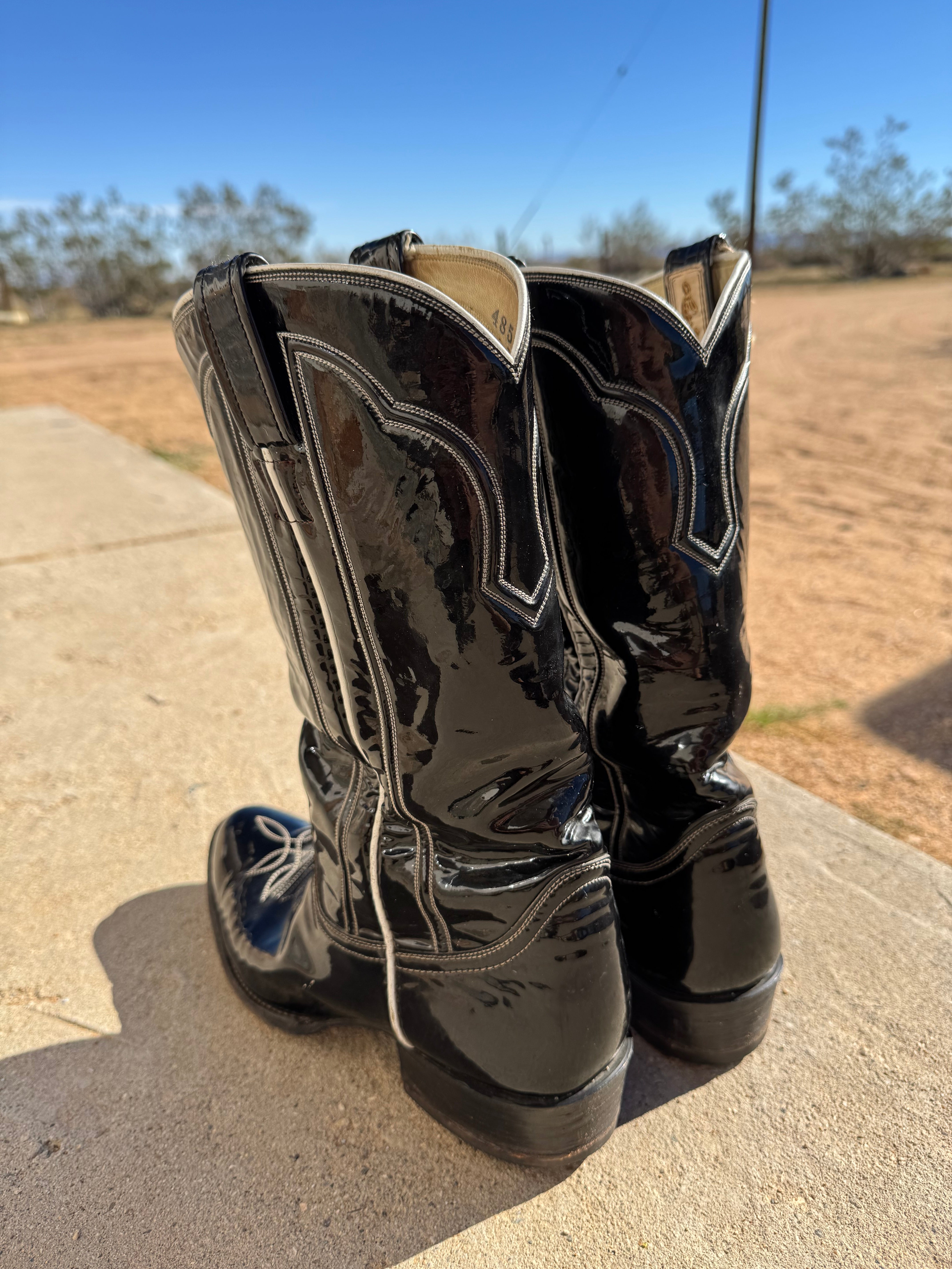 1970s Larry Mahan Patent Leather Cowboy Boots – Desert Dreamin