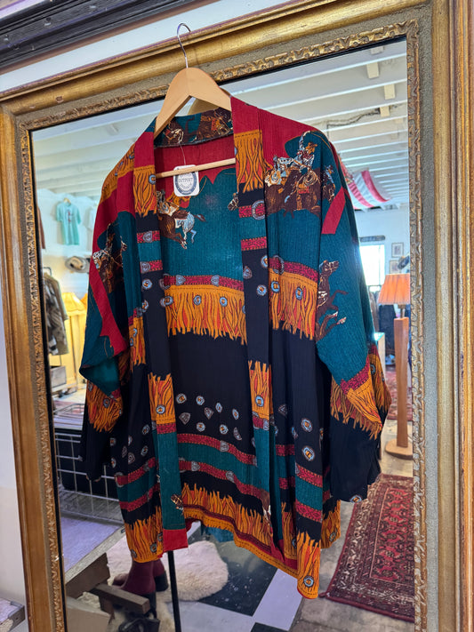 90s western cardigan Sz M - L