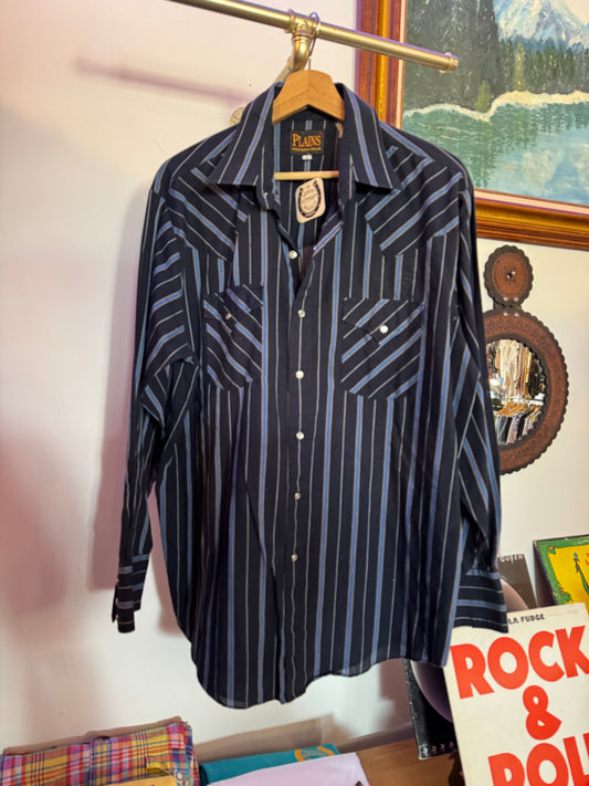 ELY western pearlsnap Sz L / XL