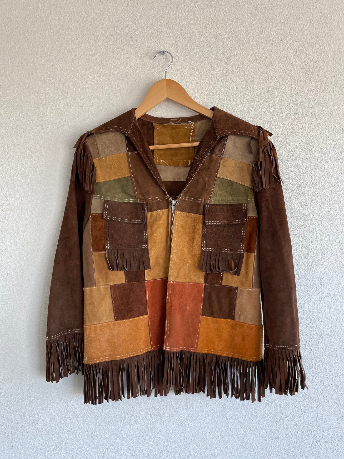 Patchwork Fringe Jacket