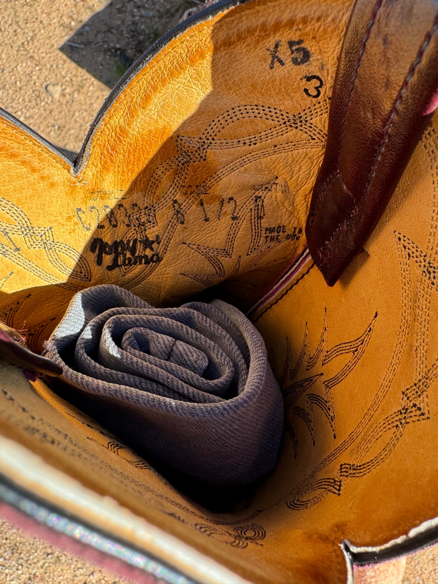 1970s Tony Lama Oxblood Cowboy Boot