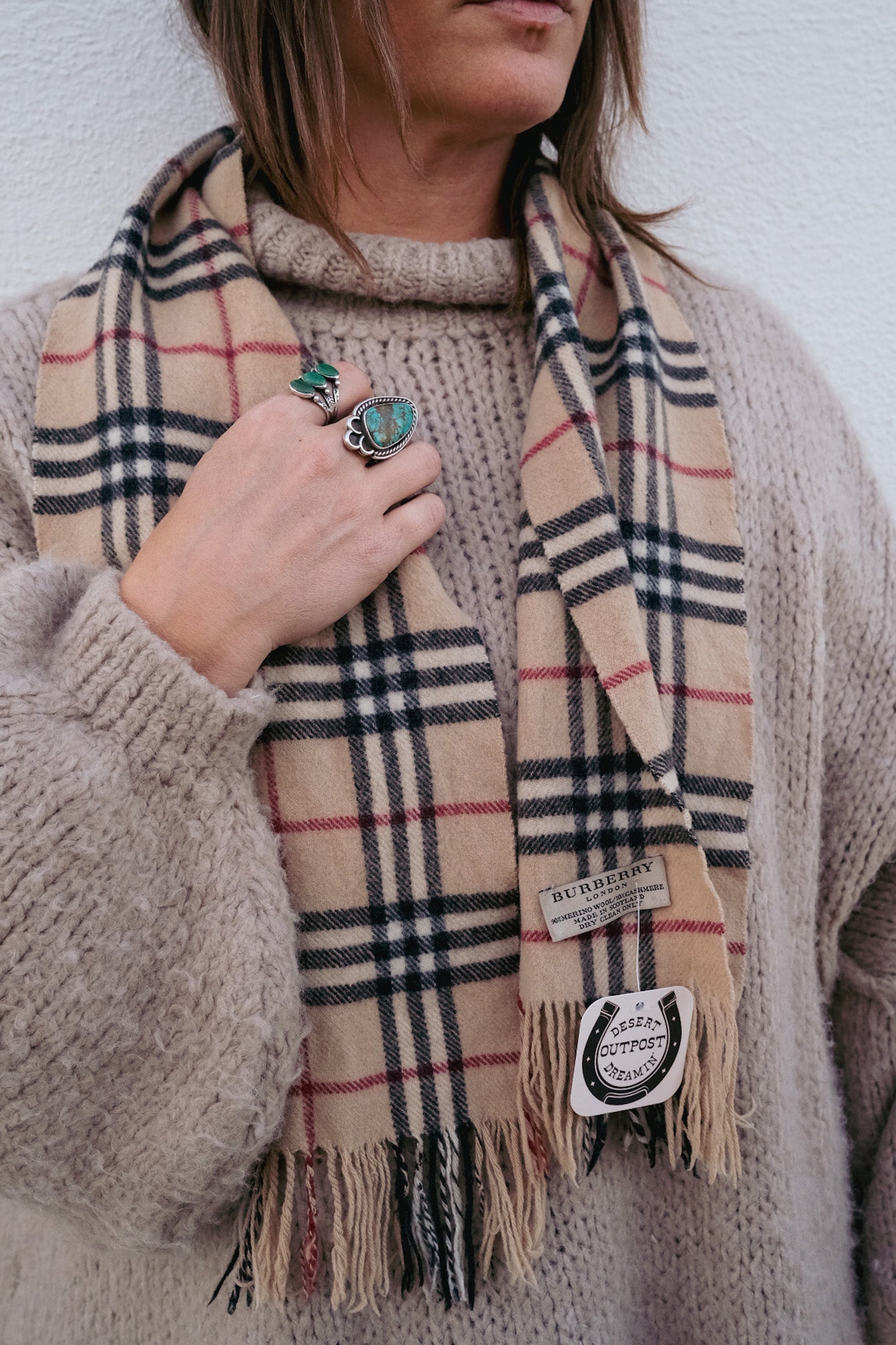 Vintage Authentic Burberry Cashmere Scarf
