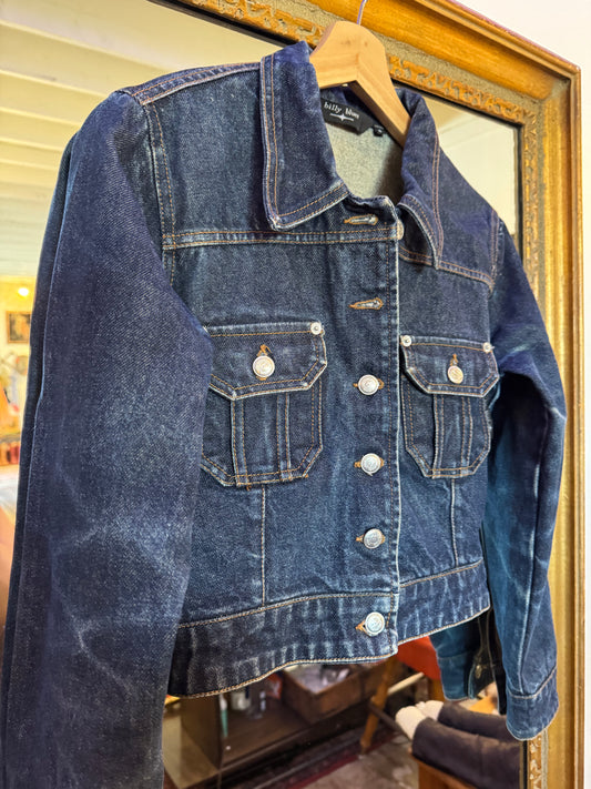 Vintage denim crop jacket Sz S