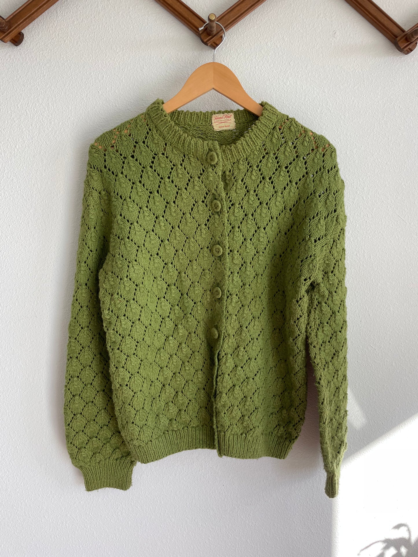 60s Green Oscar Cardigan