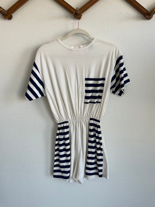 80s Striped Romper Sz S / M