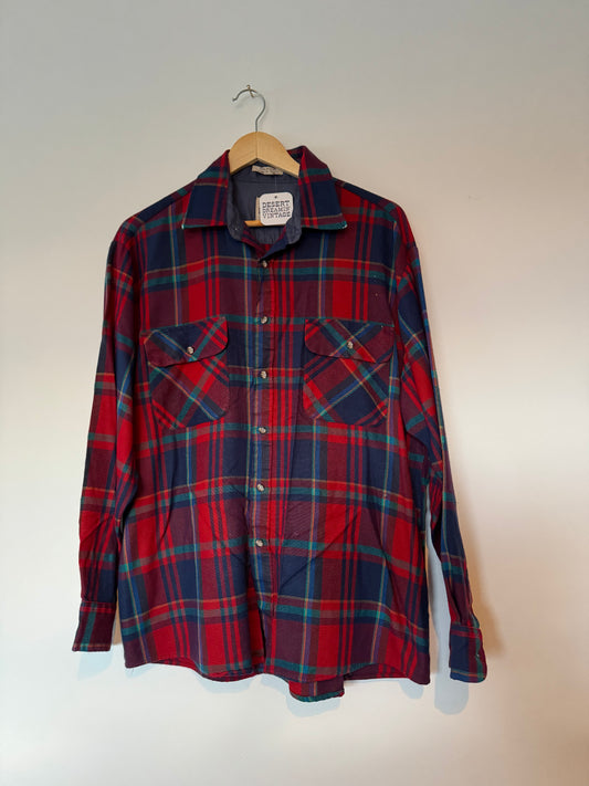 Vintage Plaid Lumberjack Sz M-L