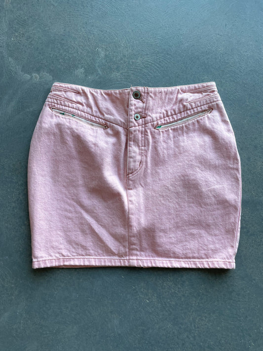 90s Pink Mini Skirt Sz 30