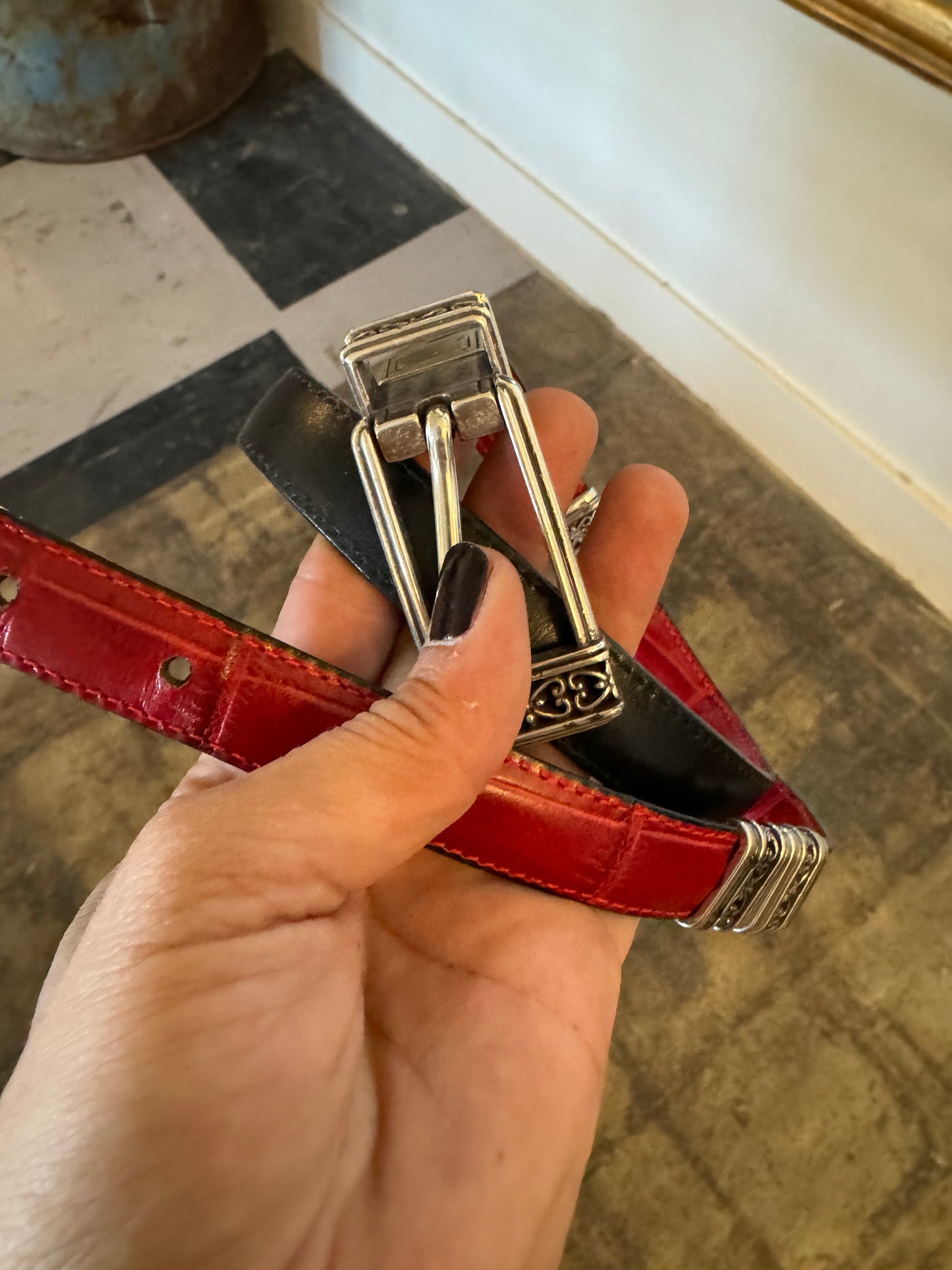 Vintage Brighton belt 2 tone