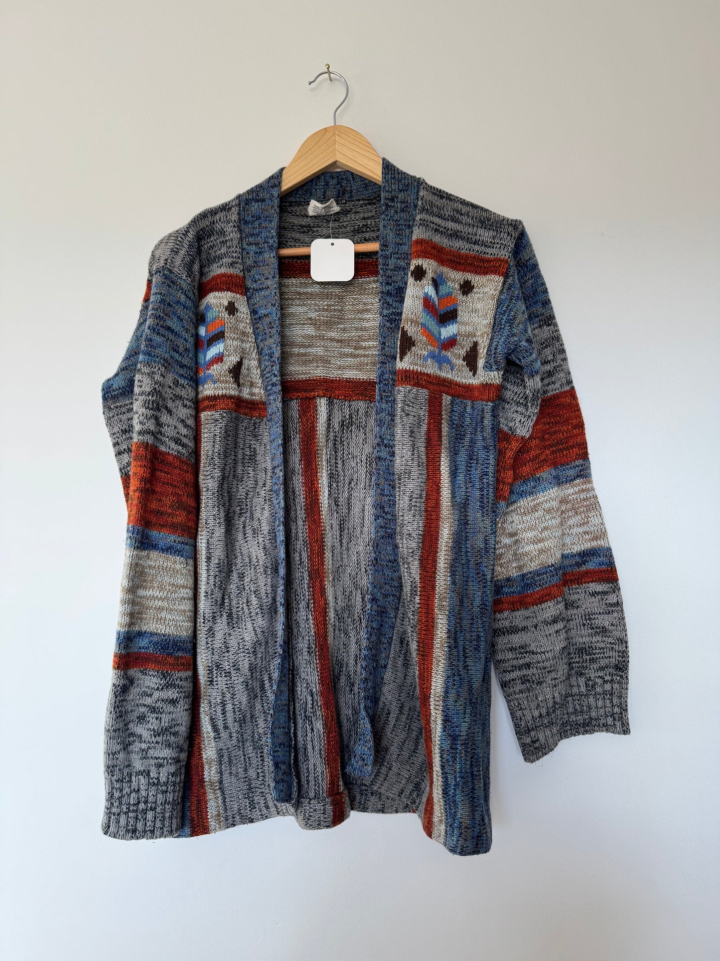 70s southwestern bell sleeve knit Sz M