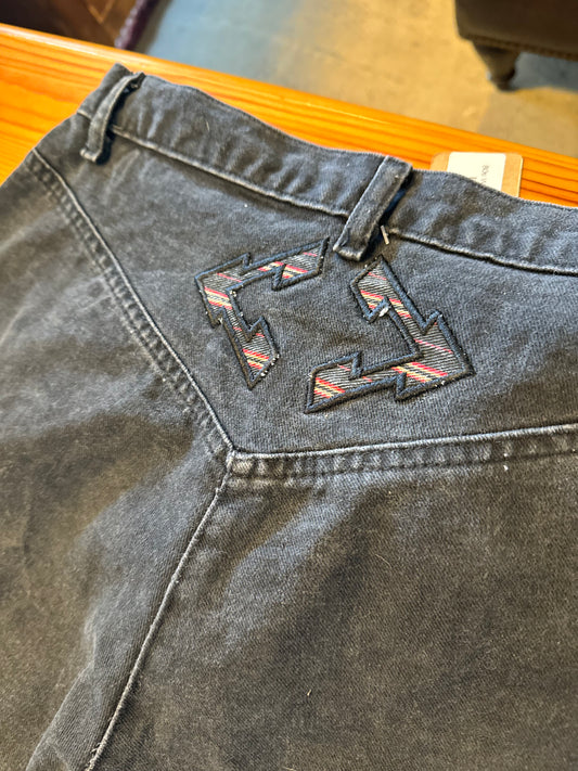 80s Roper Black Denim Sz 31