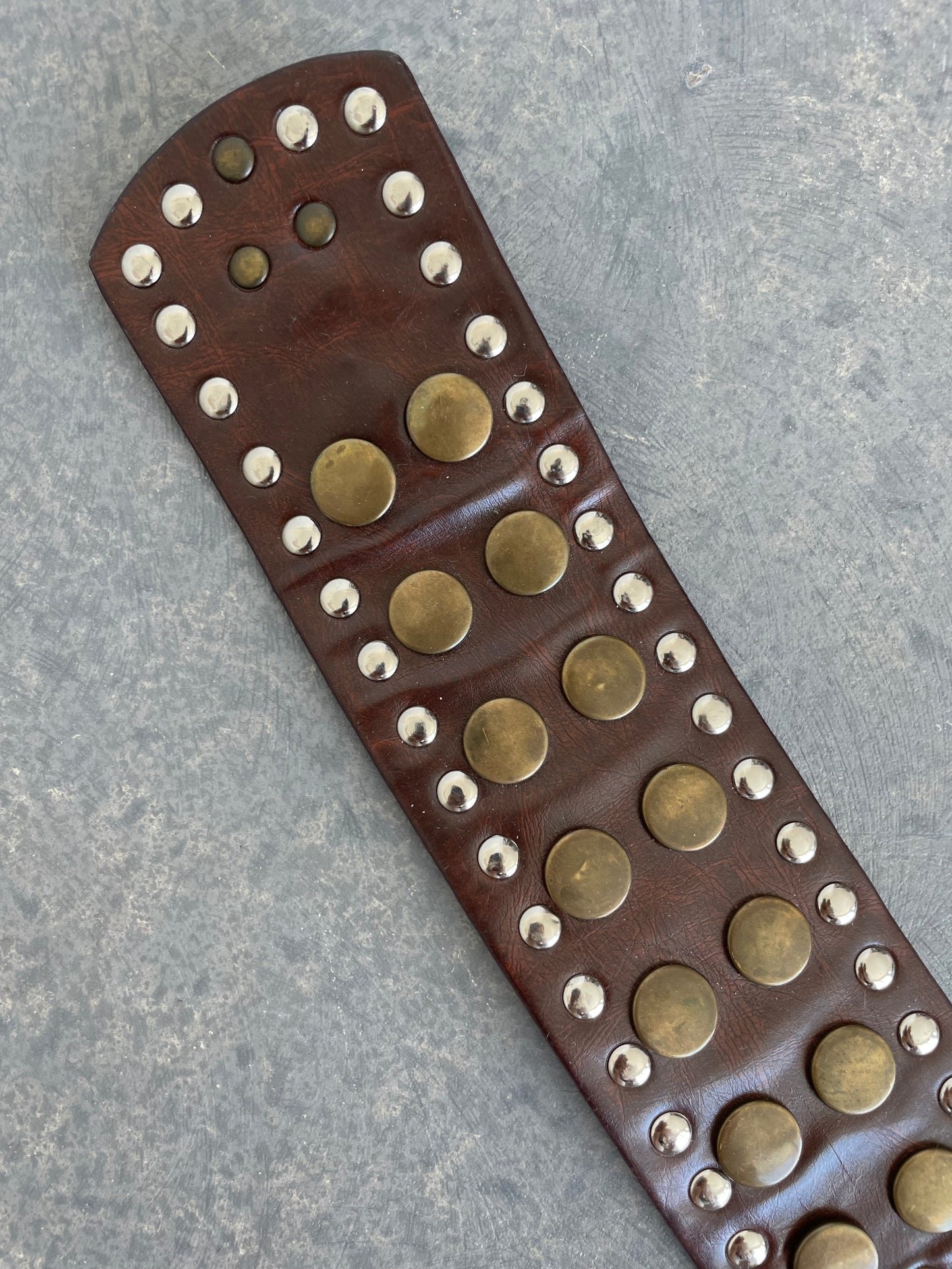 Vintage studded snap belt