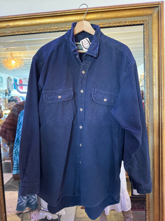 Blue Flannel Button up Sz XL