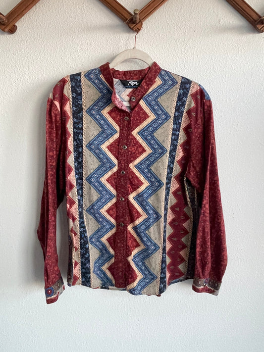 Vintage roper western button up Sz M - L