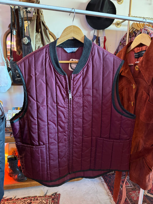 Vintage Quilted Vest Sz L / XL
