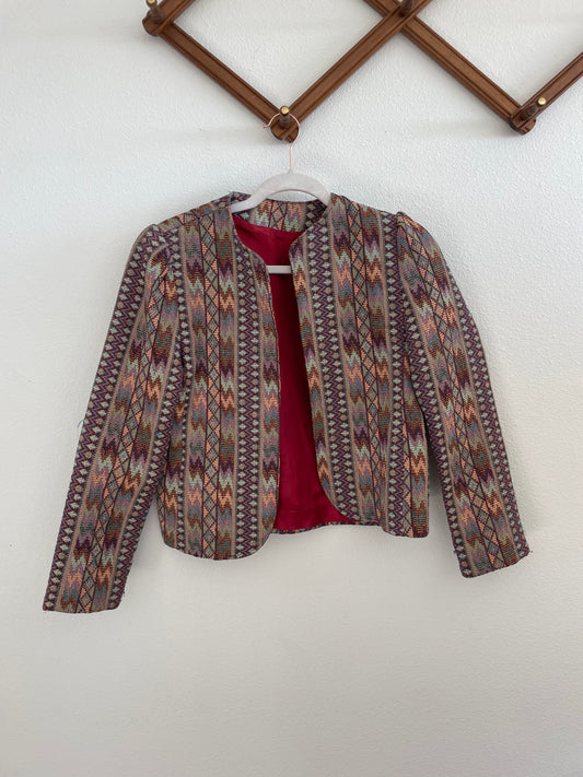 Southwestern tapestry blazer