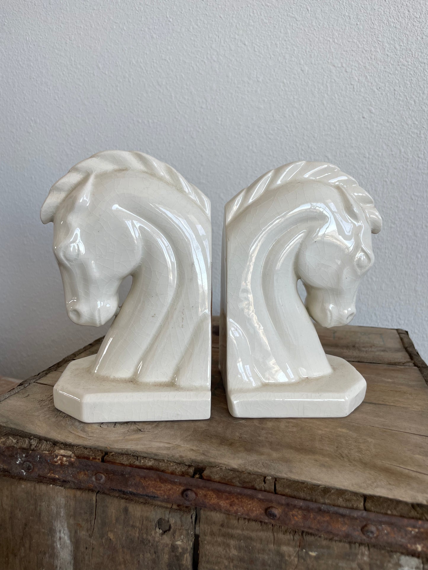 Vintage Horse Bookends