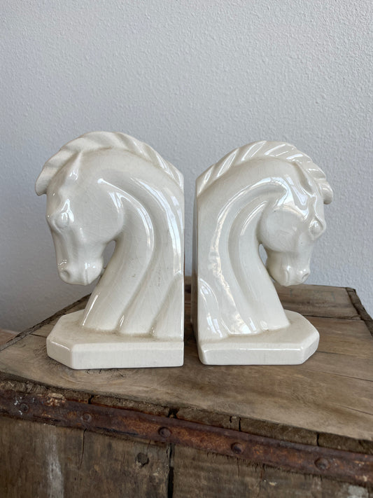 Vintage Horse Bookends