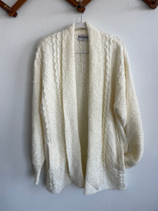 White Western Cardigan