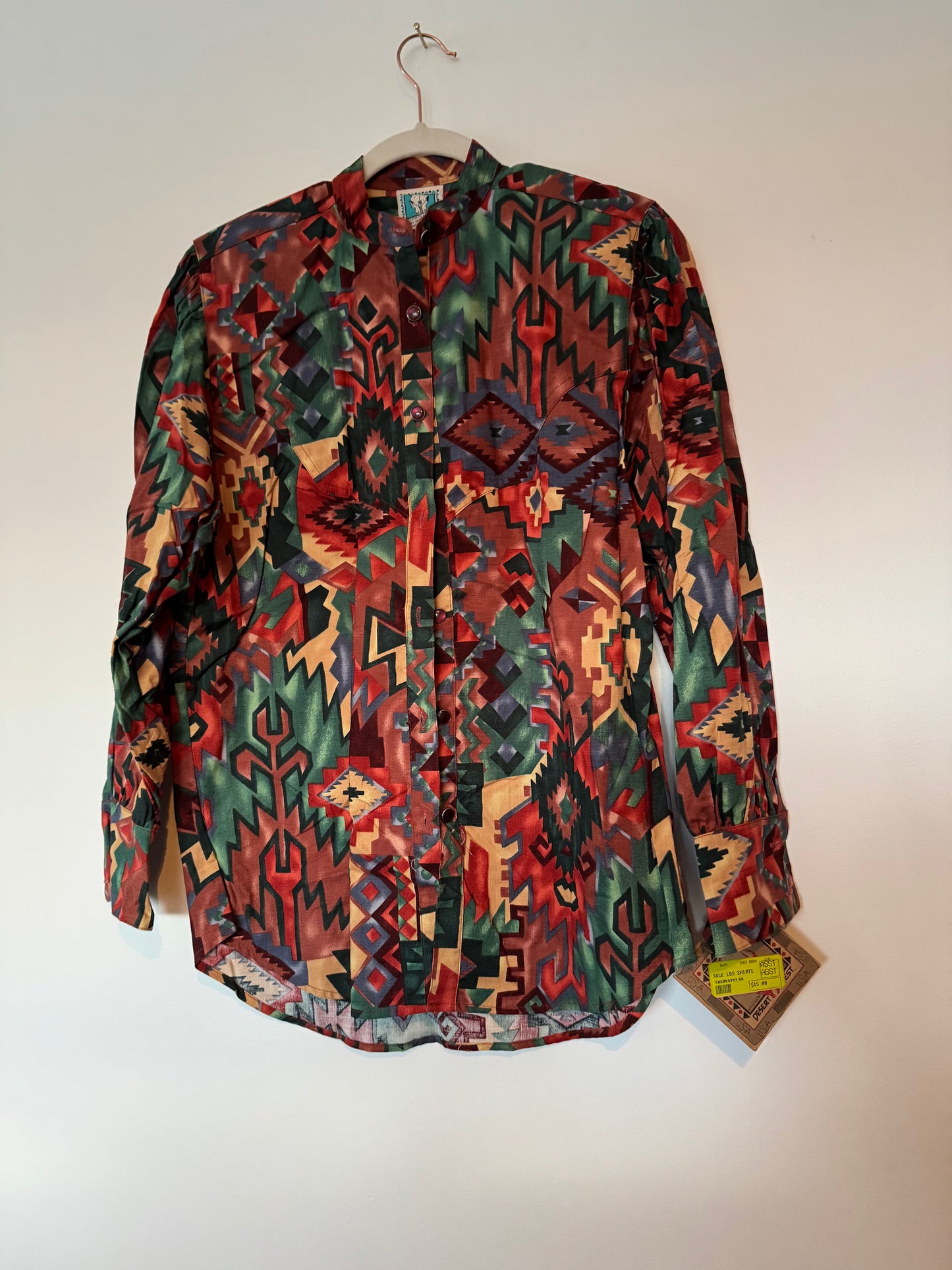Vintage Deadstock Western Blouse Sz M - L