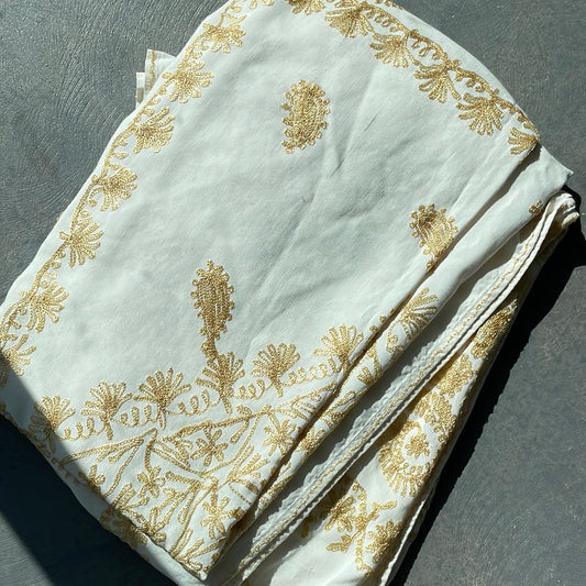 Vintage embroidered linen