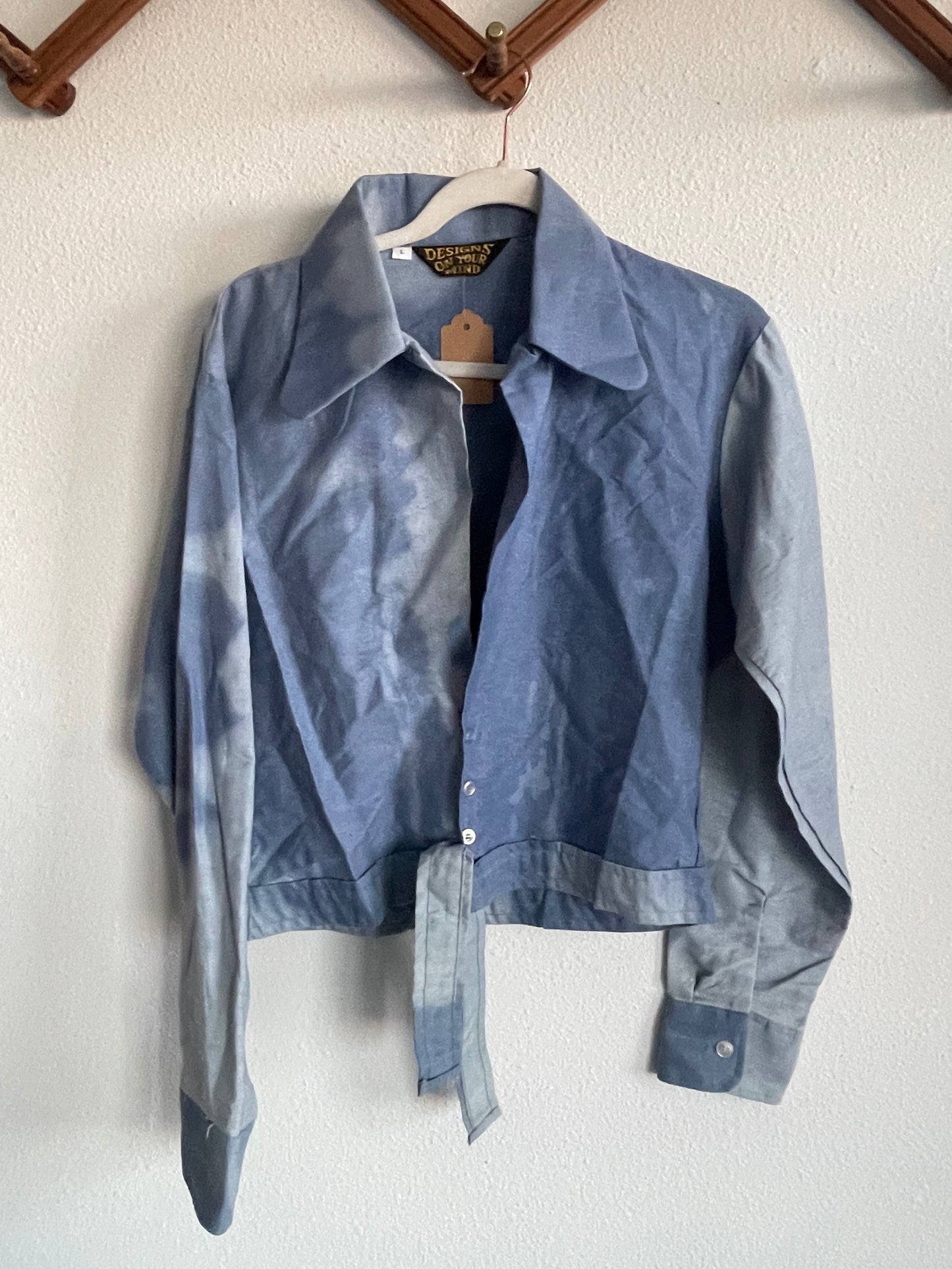 Vintage denim top Sz L