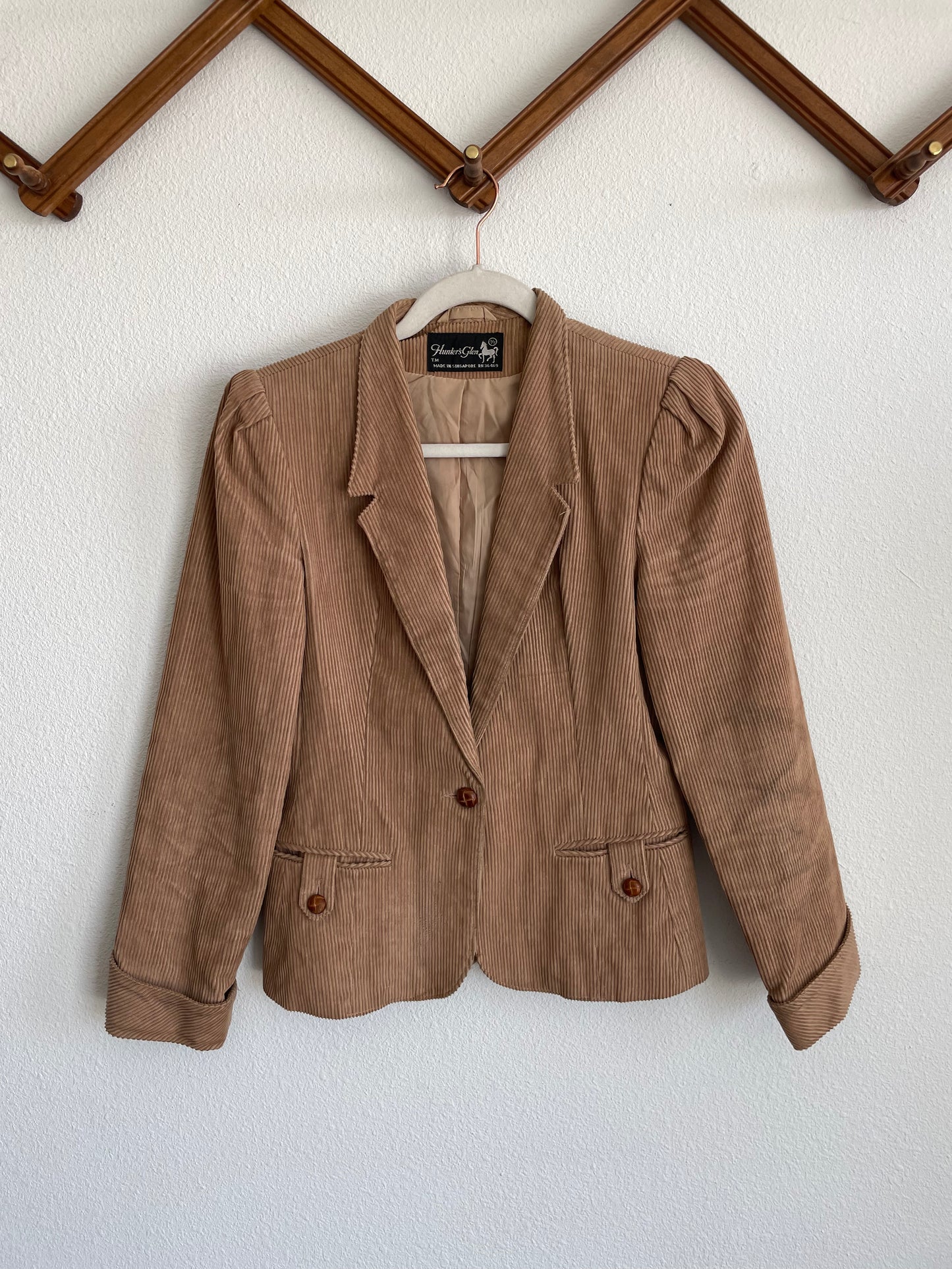 70s corduroy western blazer Sz S