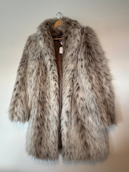 Vintage Faux Fur Snow Leopard Coat